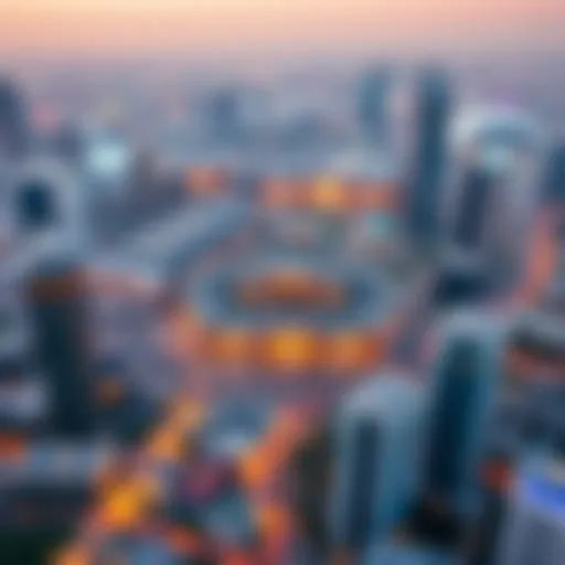 Aerial view showcasing Academic City in Dubai