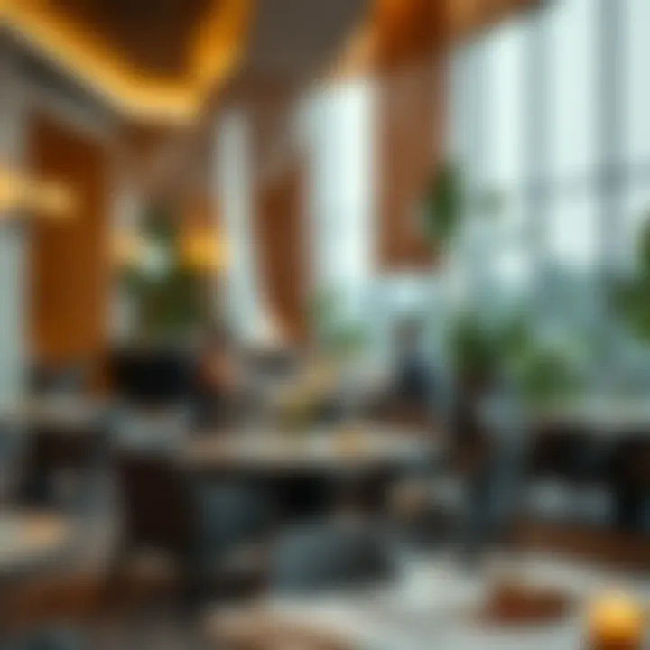 Fine dining restaurant with elegant atmosphere