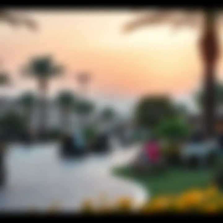 Recreational area featuring outdoor activities