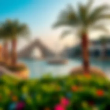 Serene Water Features in Al Barari Scenic view of the serene water features in Al Barari