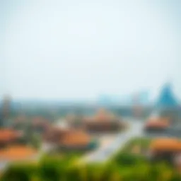 A panoramic view of Al Dana showcasing its stunning skyline and cultural architecture.