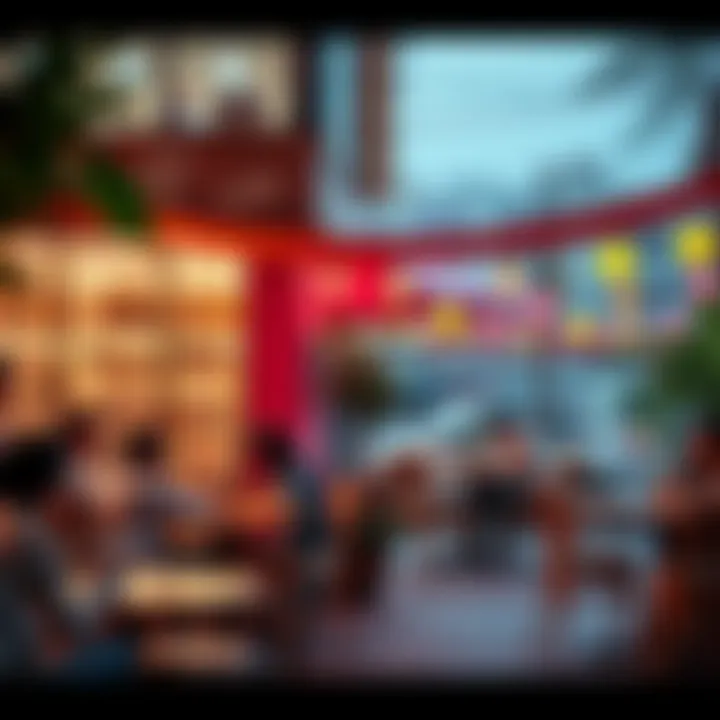 Local Café Lifestyle in Al Khail Gate An inviting atmosphere at a local café in Al Khail Gate, showcasing community life