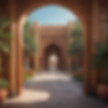 Cultural Decor Elements Cultural decor elements reflecting the theme of Al Khail Gate Restaurant