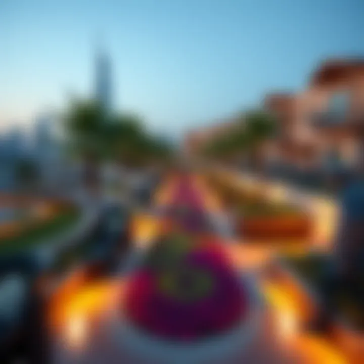 Community Spaces in Al Khail Heights Scenic pathways and community spaces within Al Khail Heights