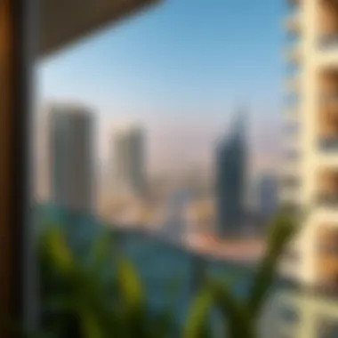 Breathtaking Balcony Views at Al Khail Heights Scenic view from the balcony of Al Khail Heights