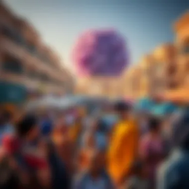 Vibrant community gathering in Al Manal Elite