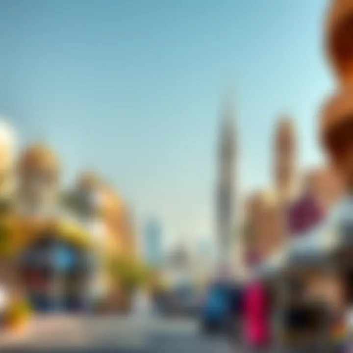 Cultural landmarks surrounding Al Manal View, highlighting local tradition