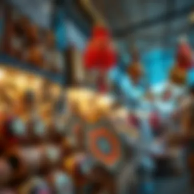 Unique Artisan Crafts at Al Quoz Artisan crafts displayed at a unique vendor stall