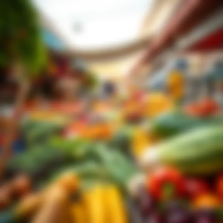 Colorful Fresh Produce at Al Quoz A colorful array of fresh produce available at the market