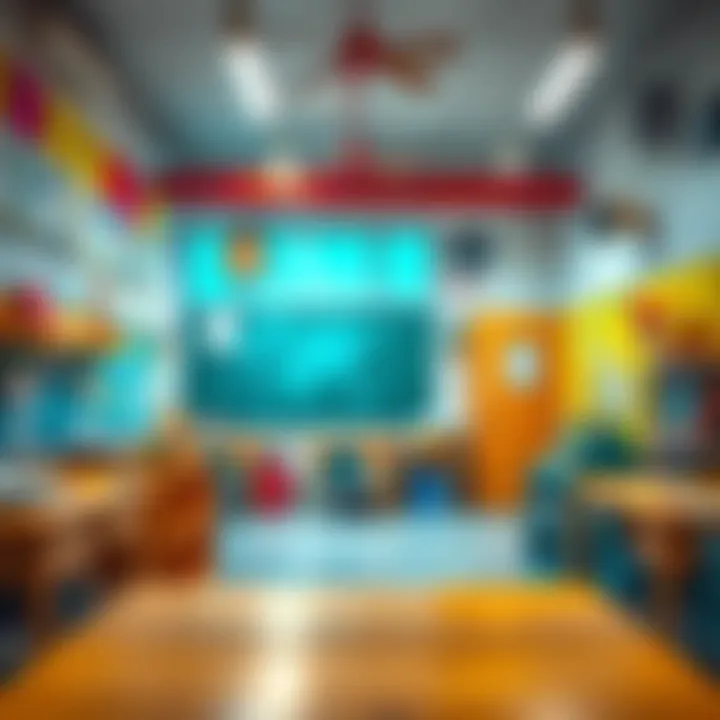 Resource-Rich Learning Space at Al Salam A classroom filled with vibrant educational materials