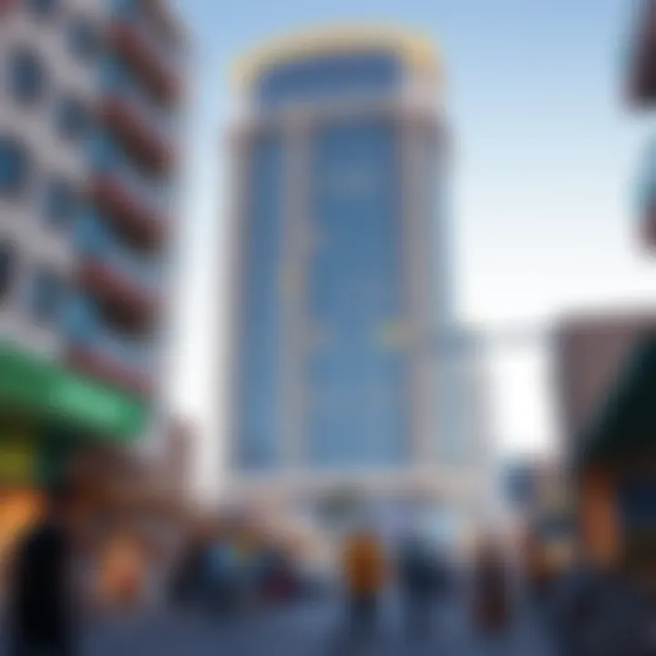 Vibrant community life surrounding Al Waleed Building