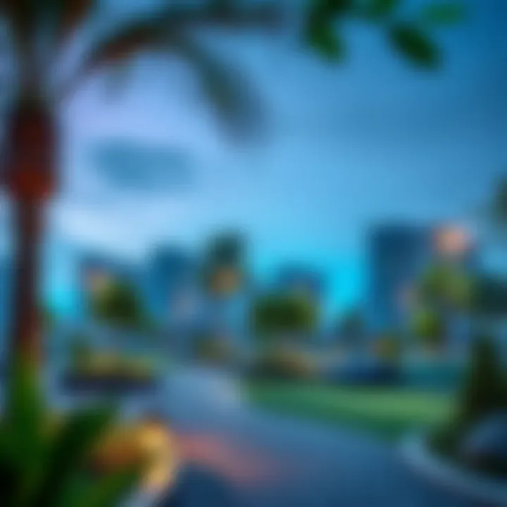 Community park in Al Wasl Properties area