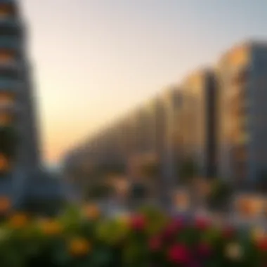 Modern residential buildings in Qusais