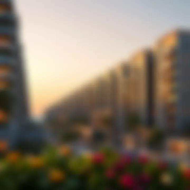 Modern residential buildings in Qusais
