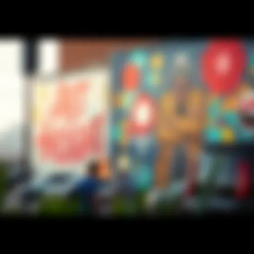 A stunning mural depicting the essence of Dubai's art scene in Art Heights