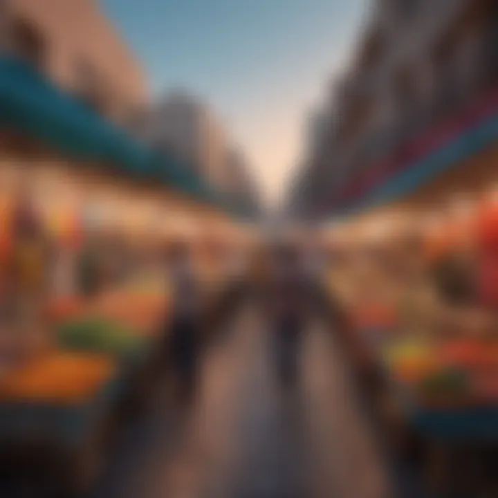 Vibrant local market showcasing culture and community