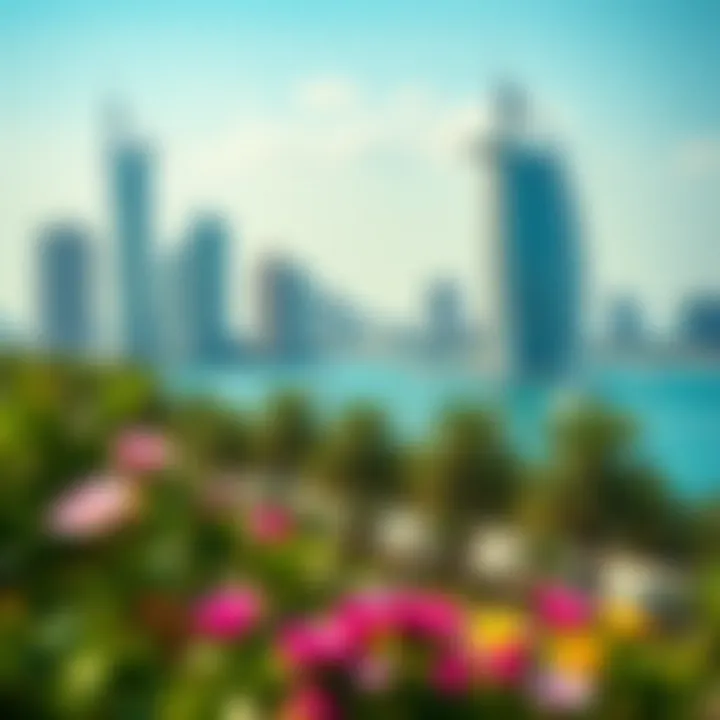 Lush greenery and parks in Jumeirah