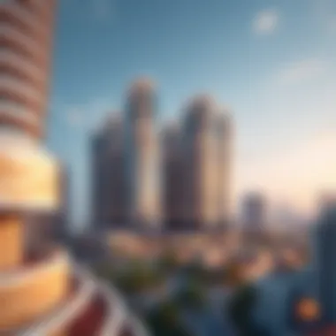 Stunning architectural view of Binghatti Vista showcasing modern design