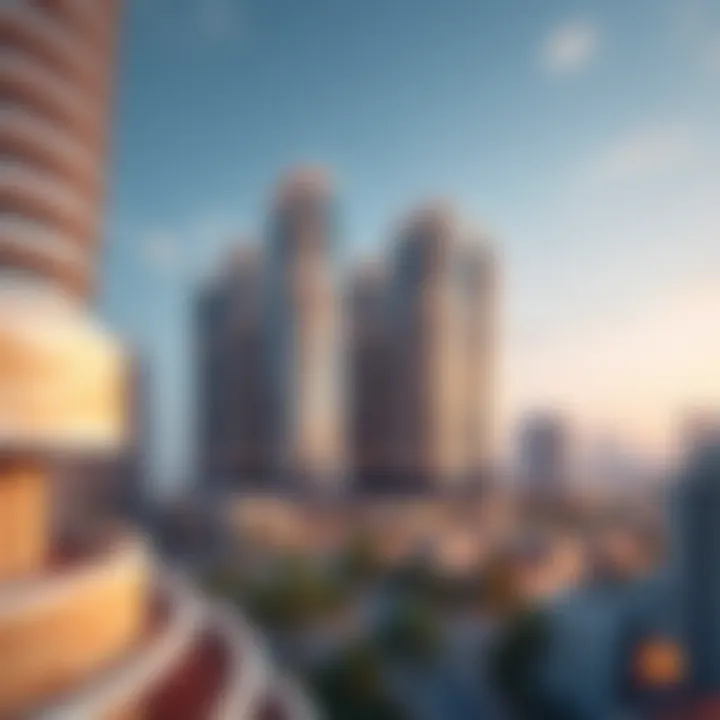 Stunning architectural view of Binghatti Vista showcasing modern design