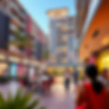 Vibrant community space within Binghatti Vista promoting social interaction