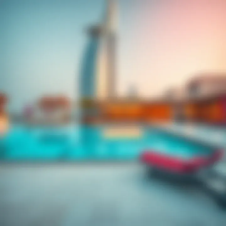 Amenities offered including a pool and fitness center