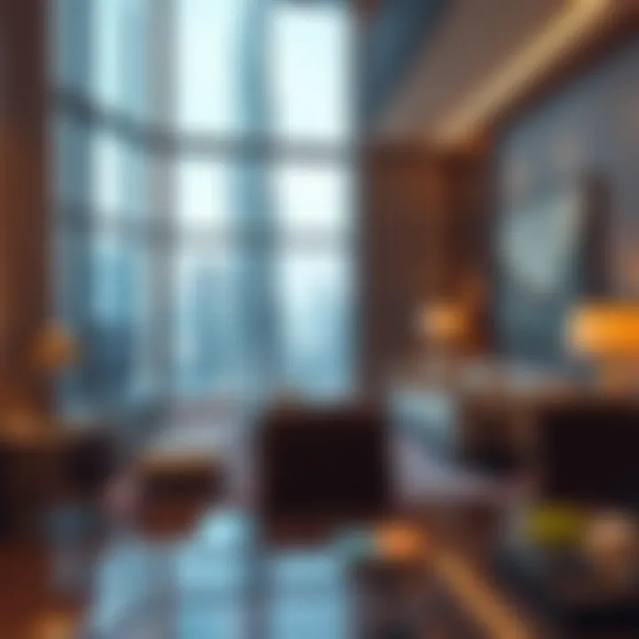 Elegant interior design of a Burj Khalifa apartment