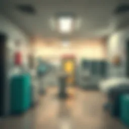 Inside view of Al Maktoum Hospital's modern facilities