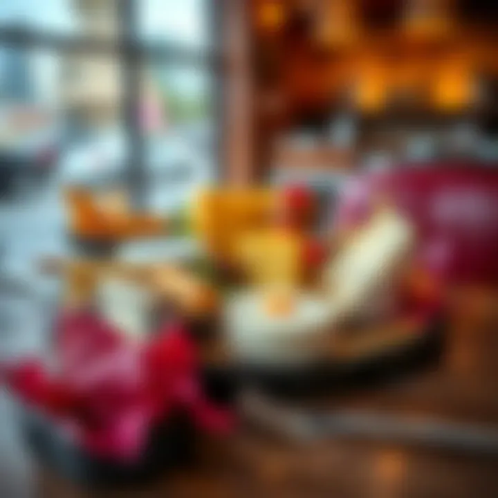 A delightful cheese platter showcasing various cheeses and accompaniments