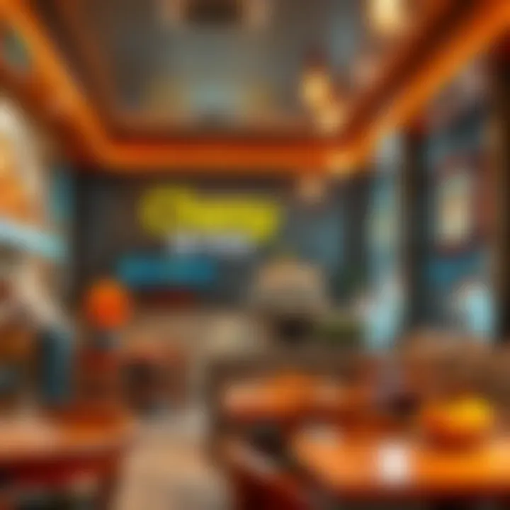 Interior view of Cheesy Bites, highlighting its inviting ambiance and decor