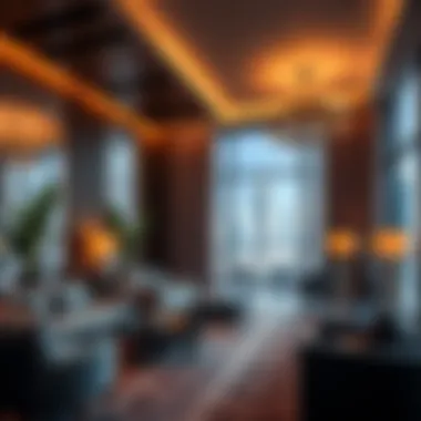 Interior amenities highlighting luxury living spaces