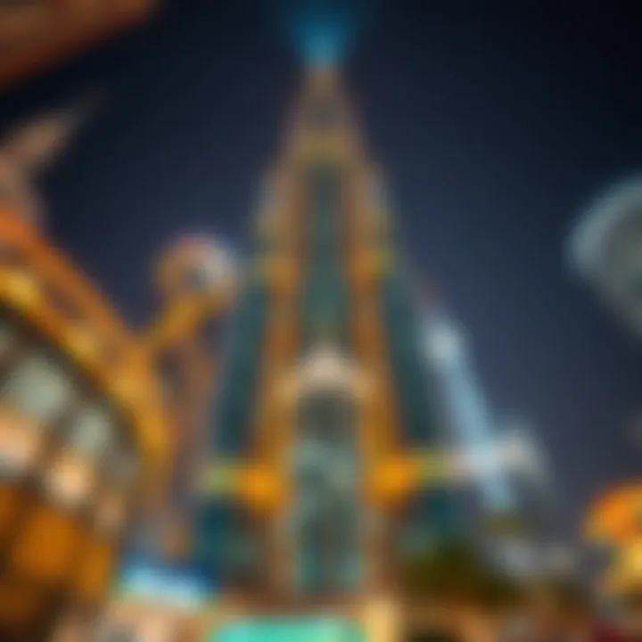 Architectural details of the World Trade Centre Dubai