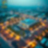 Aerial Perspective of the Belhasa Driving Institute Aerial view of Belhasa Driving Institute's campus