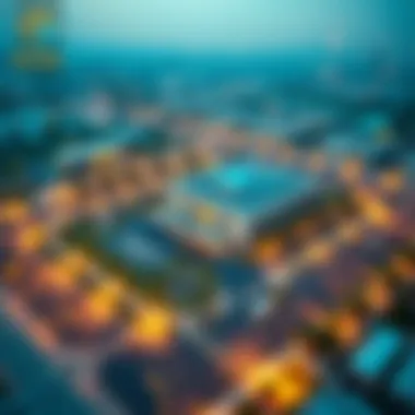 Aerial Perspective of the Belhasa Driving Institute Aerial view of Belhasa Driving Institute's campus