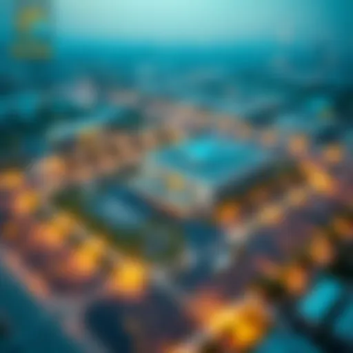 Aerial Perspective of the Belhasa Driving Institute Aerial view of Belhasa Driving Institute's campus