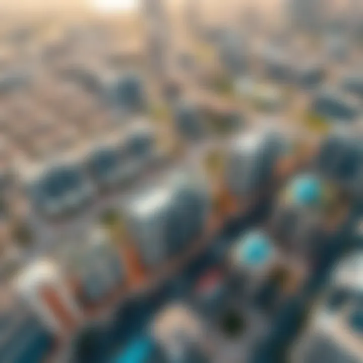 An aerial view of a Binghatti development highlighting its scale and integration with the urban environment