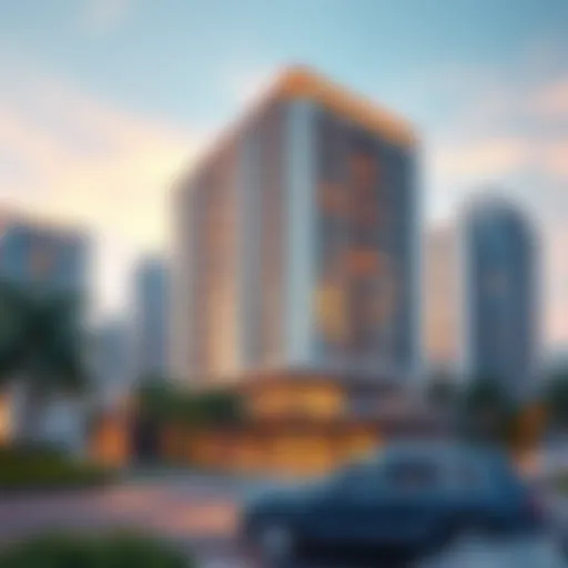 A stunning modern residential building by Binghatti showcasing innovative design