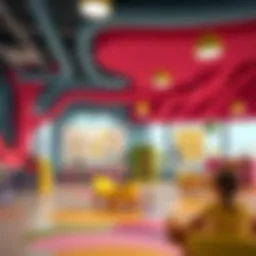 Vibrant learning space fostering creativity