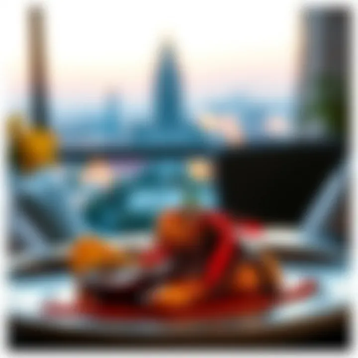 An artistic presentation of a gourmet dish