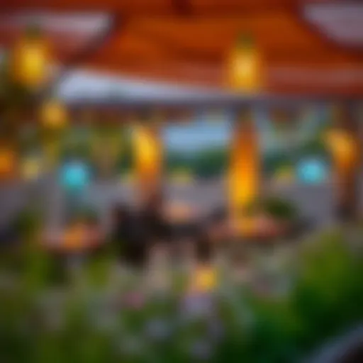 A tranquil outdoor dining setting in Damac Hills 2