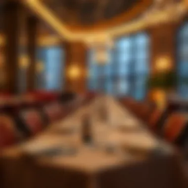 Elegant table setting at an upscale dining establishment