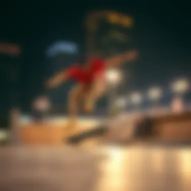 Skaters performing tricks at D3 Skate Park, highlighting the dynamic skate culture