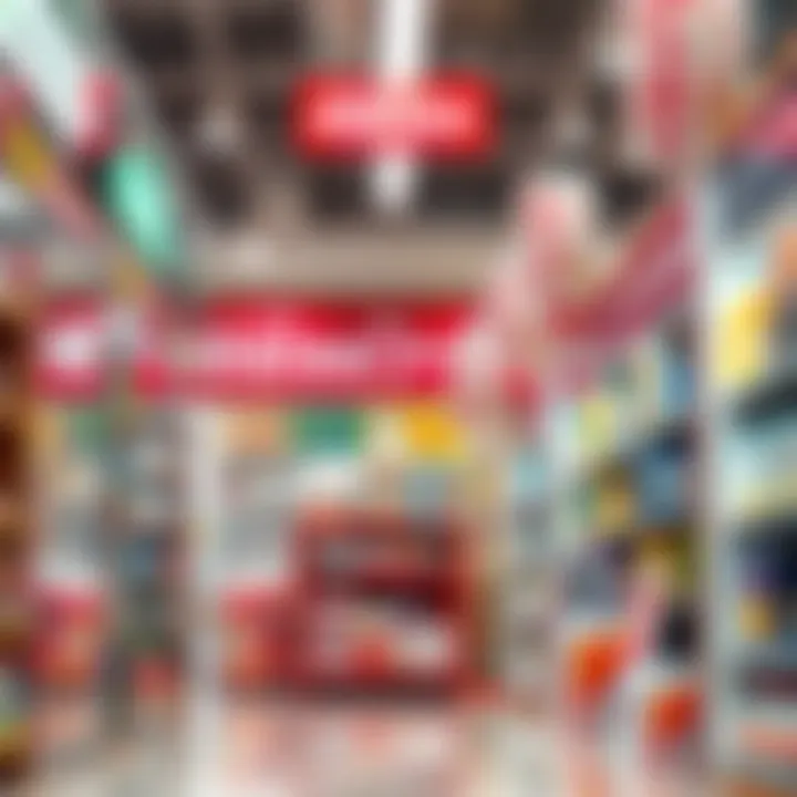 Interior layout of Daiso featuring diverse product categories