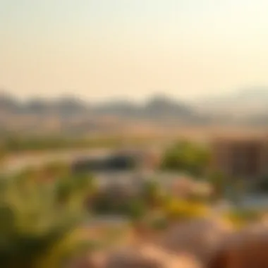 Scenic Views of the Damac Hills Landscape Breathtaking landscape views of Damac Hills