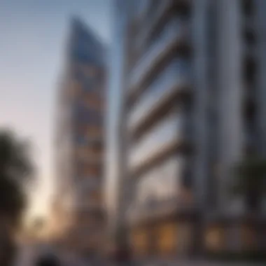 Architectural Marvel of Damac Maison Stunning architectural facade of Damac Maison