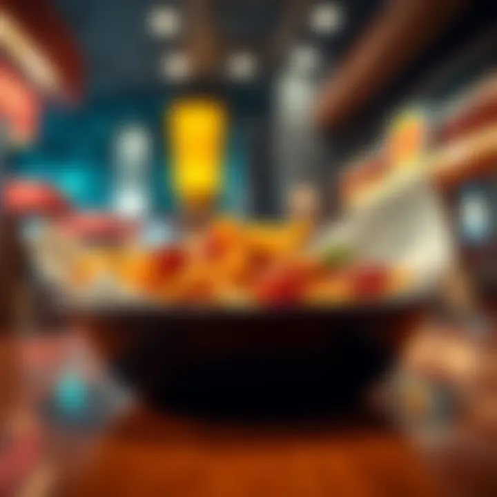Close-up of a Denny's signature dish