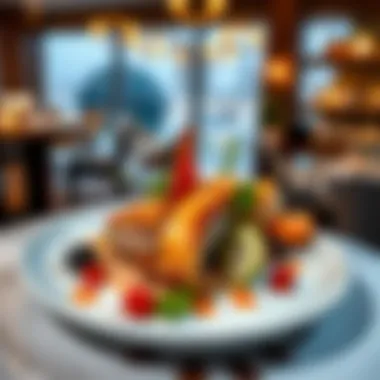 Culinary Artistry on a Plate Artfully presented culinary dish