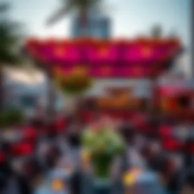 Vibrant Outdoor Dining Space Vibrant outdoor dining space in Damac Hills 2