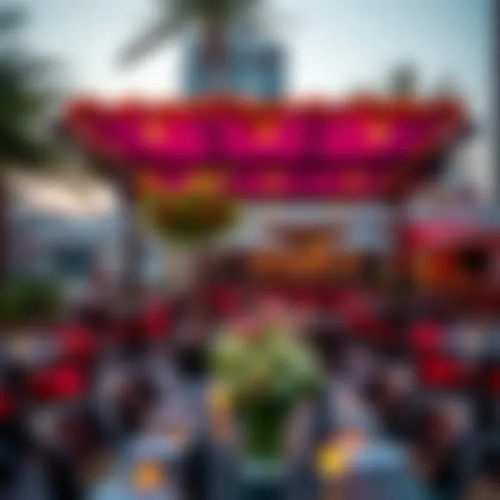 Vibrant Outdoor Dining Space Vibrant outdoor dining space in Damac Hills 2