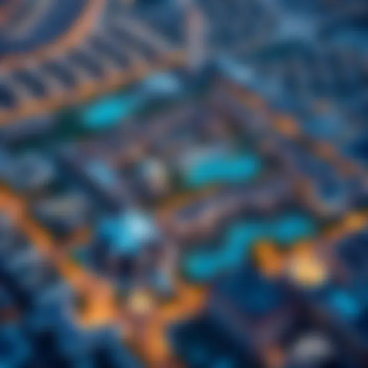 Detailed layout of Discovery Gardens showcasing various sectors