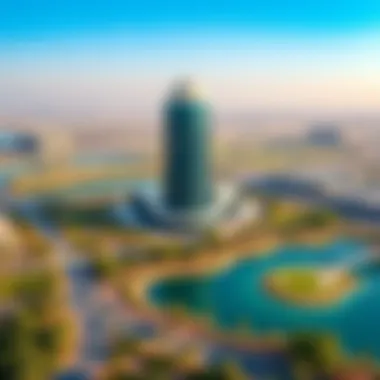 Scenic Surroundings of Dome Tower A panoramic view of the surrounding lakes and parks enhancing the lifestyle around the Dome Tower.